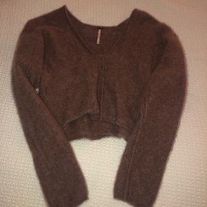 Free People brownish purple cashmere sweater
